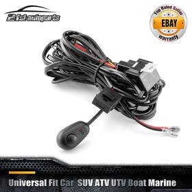 21st-wi001a 21st 10ft 1-lead Wiring Harness Kit On-off Switch Relay For Led Work Light Pods Bar