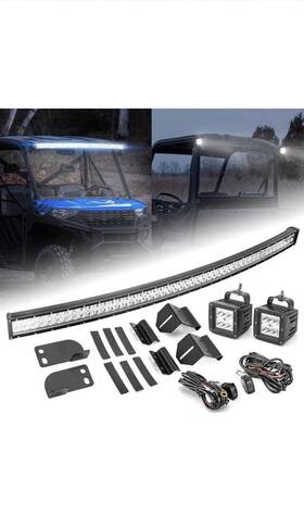 8010101601 21st For Polaris Ranger 570/900/1000 Xp Pro-fit Cage Roof 50 Inch Led Light Bar Bracket