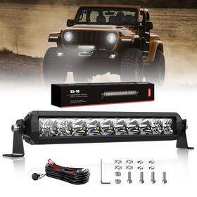 Wdk-s5d1-10 4wdking Led Light Bar 12 Inch Screwless 50w Ip69k Waterproof Offroad Combo Work Ligh