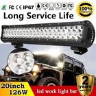 126w 694431978399 Unbranded Cree Led Light Bar Flood Spot Work