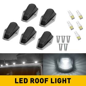 736297660831 White 5pcs Smoke Led Lens Cab Roof Marker Lights Fit Ford F-250 F-350 Super Duty 736297660831 White 5pcs Smoke Led Lens Cab Roof Marker Lights Fit Ford F-250 F-350 Super Duty