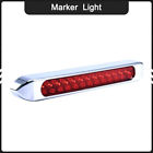 891521635204 Catinbow Red Led Chrome Marker Light Bar Trailer