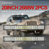 93s012c-ufa 2-super Fieryred Led Light Bar Spot Flood Work Driving 731889056917