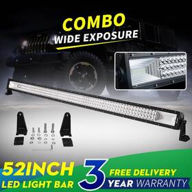 5300c-5120c Aaiwa Tri Row 22 Inch 32 52 Led Work Light Bar Combo Kit 4wd Offroad Truck Wiring