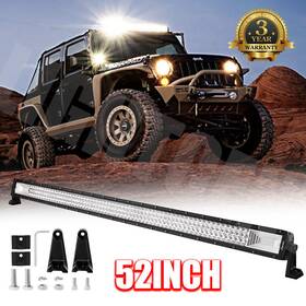 Hot-5300c Aaiwa 52inch Tri Row Led Light Bars Flood Spot Beam Offroad Driving Trucks 4x4 4wd 50