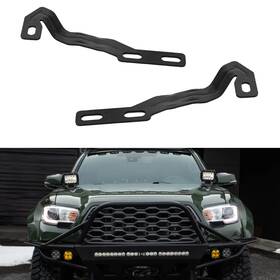 Qplp24tm-20 Aaiwa Hood Hinge Ditch Light Pod Mounting Brackets For 2016-2023 Toyota Tacoma