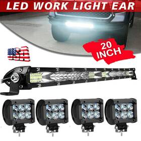 Accbetter 888715062014 20 Inch 1560w Led Light Bar Flood Spot Combo For Jeep Offroad /4 Pods Usa