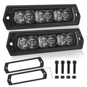 A20530f Acec Shop Flush Mount Led Pods 2pcs 60w 7 Inch Pod Lights Spot Beam Of