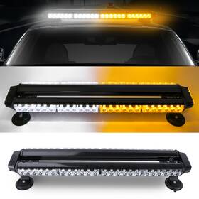 52105wy Act Led Emergency Light Bar 26 Inch Rooftop Double Side Strobe Warning Amber White