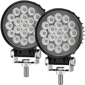 Sw04-144 Adzoon Led Tractor Lights 2 Pcs 4 Inch 12v Flood Light Round Waterproof Work Truck Ligh
