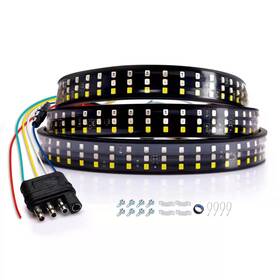 Akarado 734172257794 Led Tailgate Light Bar Triple Row 60ftft Truck Strip 5 F