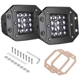 Akd Part 613617535904 Flush Mount Led Pods 2pcs 84w Driving Lights Spot Beam Backup
