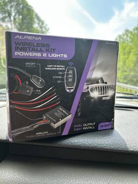 78391 Alpena New Wireless Install Kit Powers 2 Lights Dual Output Remote Control