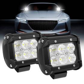Al-f14-18w Atoto 2pcs Led Pod Lights Flood Beam Smart App Control Carplay/android Auto For Trucks