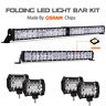 Au K08 40 20 4pc 4 Autofeel Led Light Bar Kit Osram Chips Inch 689719138084