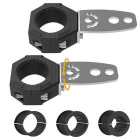 B0625-1 Audak B0625-1/1.5 2pcs Light Bar Mount Whip Lights Flag Tube Clamp Mounting Bracket Kit For 1
