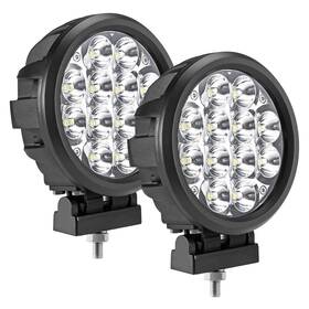 Ledwl-6002-s Audak 2pcs 60w Spot Beam 6 Inch Round Led Work Light Driving Lights Spotlights For
