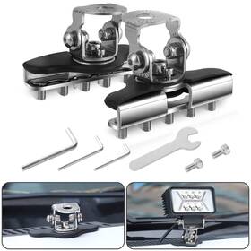 Ab-ty006 Auto Buero 2pcs Light Bar Mounting Bracket No Need Drilling Universal Adjustable Led Wo