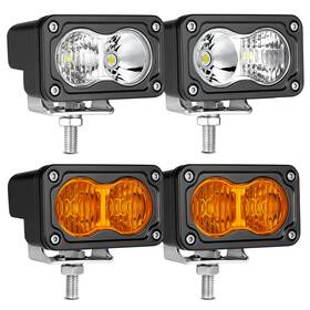 404221 Auto Power Plus 3 Inch Amber Led Pod Lights For Offroad Truck Atv Utv Suv Motorcycle