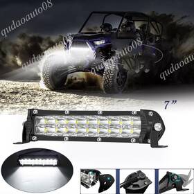 2roww Auto08 2roww/y/bs/cztd Dual Row 7 Inch -52 Slim Led Light Bar Spot Flood Combo Fog Offroad Car Trucks 4wd