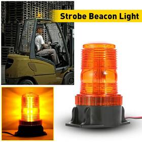 Jgd-30led-y Autoaccessdepot Yellow Amber Led Strobe Beacon Light Rooftop Forklift Car Trucks 30-led