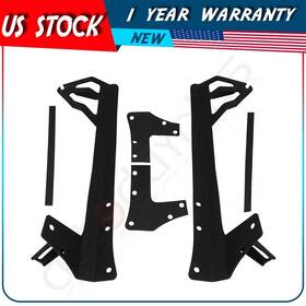 Adp16024402s Autodayplus 2x 52ftft Windshield Led Light Bar Mount Brackets For Jeep Wrangler Jk 07-17 Steel