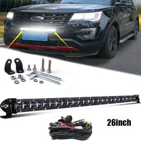 9610z71420 Autoled 6d Behind Grille Mount 25 Inch Slim Led Light Bar T Wiring For Ford 2016-19 Explorer