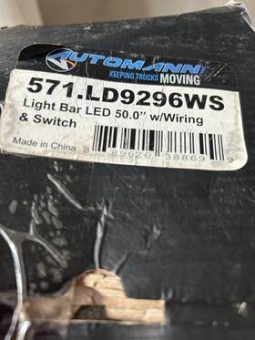571.ld9296ws Automann Light Bar Led 50.0in With Wiring And Switch