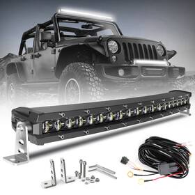 9610gtjc Autoshop23 Curved 20 Inch Slim Led Light Bar Single Row Combo Beam Offroad Driving Truck Boat