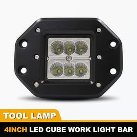 60-w0013b-g1-f Autowiki 4inch Rectangular 24w Super Duty Led Work Light Offroad Fog - Flood Beam