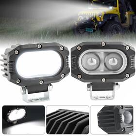 16n06919-whx2-hwzgebus Autoxbert 2pc 4 Inch 12vled Work Light Bar Pods Spot Pod Driving Off Road Tractor 4wd Atv