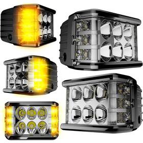 16r06711x2-hwzgebus Autoxbert 2x Side Shooter Pods Light 4ftft Off Road Led Strobe Cube Work Lights Truck