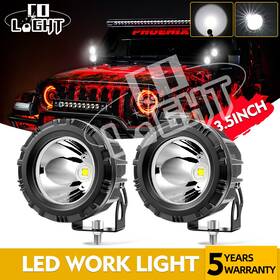 1000z-3.5-168 Auxbeam 3.5 Inch Led Cube Pods Work Light Bar Spot Driving Fog Lamp Offroad 4