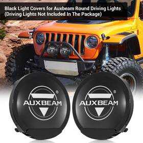 154302254 Auxbeam #154302254 Pair Black Round Lights Dustproof Cover Shied For 7 Inch Led Work Light