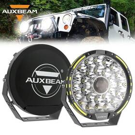17240516-22 Auxbeam #17240516-22 360-pro 9 Inch Round 580w Led Work Lights White Offroad Fog Lamps With Covers