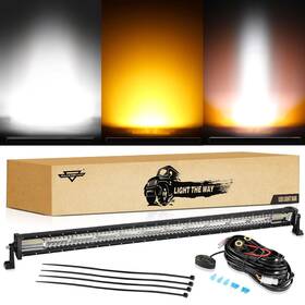 6modes-ves-2 Auxbeam Led Straight Light Bar 50 Inch 288w Amber White Fog 6 Modes St