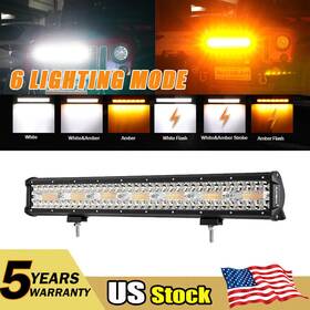 82wa-420 Auxbeam 20 Inch 420w Amber Led Light Bar Strobe Spot Driving Lamp For Pickup Truck