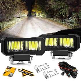 Autoam3100 Auxbeam 4.6 Inch Led Work Light Bar Driving Lamp Pods For Jeep Wrangler Jk Tj Cj Yj