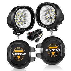 Autoam8366 Auxbeam 4 Inch Led Pods Work Lights Spot Driving Fog Lamps Black Covers For Polaris