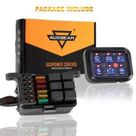 Cra20240611 Auxbeam 6 Gang Switch Panel Light Bar Control Relay System Truck Pickup Suv Atv