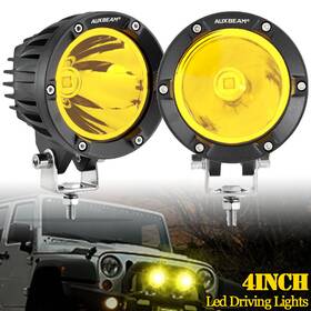 Ec-cn02-4 Auxbeam 4 Inch Round Led Driving Lights Combo Kit For Jeep Truck Svu Motorcycle Utv