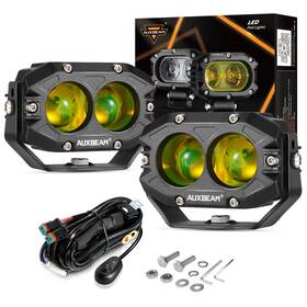 Ec-zhn-30-t Auxbeam 4 Inch Amber Led Work Light Spot Offroad Fog Lamp For 4wd Atv Suv Truck