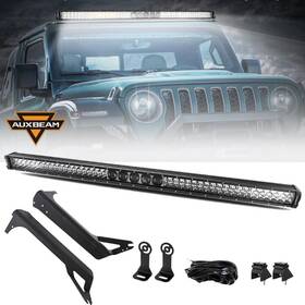 Ken5331 Auxbeam 52 Inch 5d-pro Led Light Bar Mount Bracket For Jeep Wrangler Tj 1997-2006