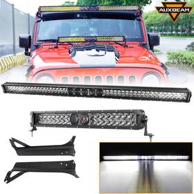 Ken9564 Auxbeam For Jeep Wrangler Tj 97-06 52 Inch And 22 5d-pro Led Work Light Bar Mount Bracket
