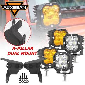 Nick2342-676-ty Auxbeam 3 Inch Led Driving Lights Cube Fog Pods Mount Bracket For Jeep Wrangler Jl