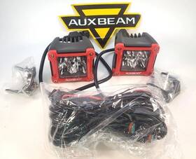Zd000618ves Auxbeam 3in 40w Led Cubes 4800lm Square Light Pod Wiring Harness Zd000618