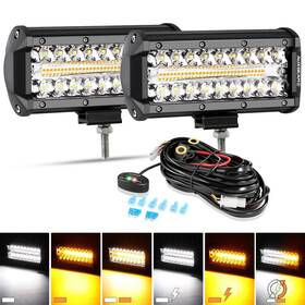 Zd000646 Auxbeam 6 Modes 7 Inch 150w White&amber Led Light Bar Dealer