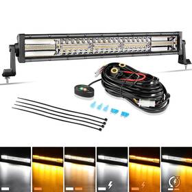 Zd000655 Auxbeam 22 Inch 6 Modes White&amber Off Road Led Light Bar Dealer