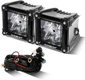 Zd000683 Auxbeam Fa Series 3 Inch Auto Led Pods Flood Beam 40w 4800lm Offroad Cube Light Bar