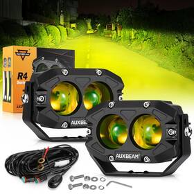 Zd000706-ves Auxbeam 4in 60w Amber Fog Lights Led Pods Super Bright Spot Beam Offro Zd000706-ves Auxbeam 4in 60w Amber Fog Lights Led Pods Super Bright Spot Beam Offro